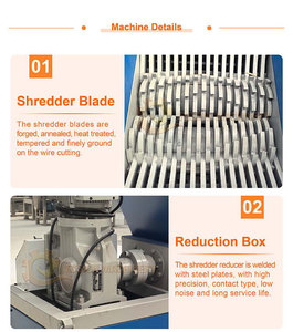 Máquina trituradora de cáscara de coco de neumático de tela rentable Máquina trituradora de plástico Reciclaje - Product Image 3