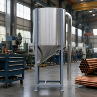 Mélangeur vertical pour silo 50kg 100kg, machine à mélanger granulés et granulés colorés, mélangeur de matière première plastique avec chauffage