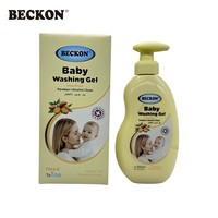BECKON Gel Lavant Bébé Sans Parabène avec Vitamine E 400ml – Nettoyage en Profondeur pour Bébés, Utilisation de la Tête aux Pieds