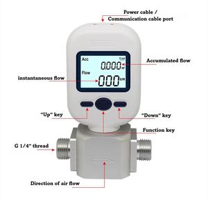 携帯用デジタル気流メーター (MF5706) 窒素/酸素/圧縮ガス流量テスター0-20L/min範囲マスエアフロメーターOEM - Product Image 3