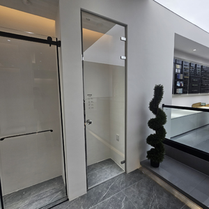 Cabine de douche coulissante en aluminium de style européen avec verre trempé : <span class=keywords><strong>Porte</strong></span> coulissante professionnelle entièrement fermée <span class=keywords><strong>pour</strong></span> hôtels - Product Image 6