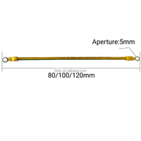 Fil photovoltaïque 4 mm² 6 mm² jaune et vert bicolore, pont de mise à la terre, modèle HITEC HTP99201 pour salle informatique