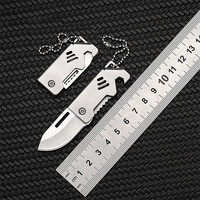 OEM 2-in-1 Mini Schlüsselanhänger Klappmesser mit Flaschenöffner Kugelkette 3Cr13 Klinge Mehrfarbig EDC Individuelles Logo Großhandel