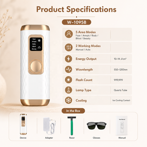 Nuevo Sistema de Depilación con Enfriamiento de Hielo Portátil OEM, Aparato de Depilación para Uso Doméstico, <span class=keywords><strong>Depiladora</strong></span> en Casa - Product Image 5