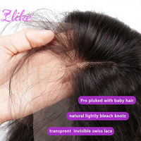 Pelucas de Cabello Humano con Frente de Encaje HD de 250 Densidades, Negras Naturales, Lisas, para Mujer, 13x4, Pre-Arrancadas, Sin Pegamento