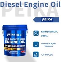 Huile moteur diesel entièrement synthétique API CH-4 15W40 Lubrifiant à haute pression pour camions lourds