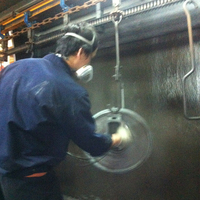 Cabine de peinture et équipement de ligne de peinture pour substrat en acier avec contrôle PLC, four de séchage et four de polymérisation
