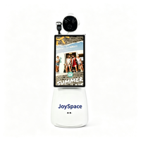 JOYSPACE Photomaton Robot à Écran Tactile de 32 Pouces, Kiosque à Selfie Rotatif Automatique pour Mariage, Fête, Location d'Événements