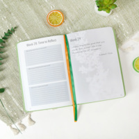 Journal spirituel à impression personnalisée Cahier de soins personnels inspirant pour la santé mentale Agenda d'affirmation à couverture rigide Planificateur de motivation