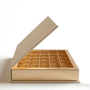 Boîtes cadeaux vides de luxe personnalisées avec votre propre logo, dorées, élégantes, imperméables, en relief, pour l'emballage de bonbons et de chocolats - Product Image 2