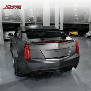 FOR T-D STYLE CARBON FIBER REAR SPOILER WING FOR 2013-2017 CADILLAC ATS ATSL