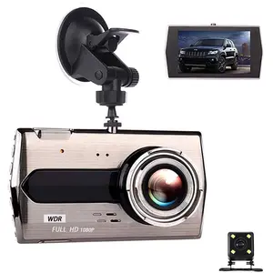 Mini 4 "Tft Voor-en Achterkant Video Dash Cam, Fhd 1080P 170 Camera 'S, stand Door G-Sensor Nachtzicht Loop Recording Kenmerken CR12