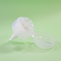 Bouteille en plastique transparente bleue de 500ml avec pompe sans air récipient vide pour shampooing lavage nettoyage bouteilles d'emballage aérosol