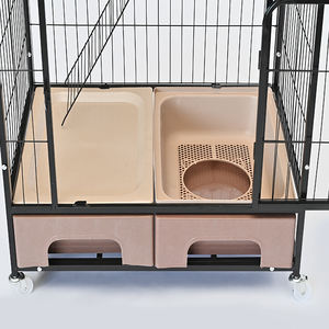 Cages extérieures pour animaux de compagnie, <span class=keywords><strong>cage</strong></span> à chien à tube carré double couche robuste, roues détachables, villa multifonctionnelle pour chats, intérieur - Product Image 4