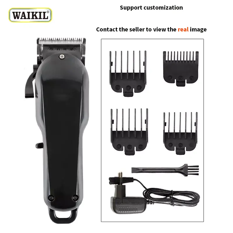WAIKIL Wholesale Rechargeable Electric Hair Trimmer Portable Long Life Professional Beard Trimmer and Hair Clipper for Men
