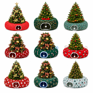 Lit pour <span class=keywords><strong>chat</strong></span> en forme de donut, pliable, en peluche douce, lavable, pour l'intérieur, idéal pour Noël, vente en gros, personnalisable, OEM - Product Image 6