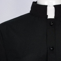 Robe Midi Ecclésiastique pour Femme, Tenue de Célébration Liturgique avec Col Romaine, pour Ministre d'Église, Prêtre, Pasteur, ou Cosplay
