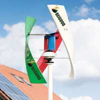 Système de production d'énergie éolienne 3kw 5kw 10kw Générateur solaire d'éolienne résidentielle le plus efficace avec batterie au lithium pour la maison
