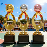 Nouveau trophée de championnat unique et créatif en résine gravée, imprimé UV, respectueux de l'environnement, pour les tournois de basketball, de football et de volleyball