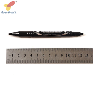 ปากกามาร์กเกอร์ 3 สี ปากกาหัวคู่ หมึกแห้งเร็ว เขียนลื่น สำหรับสำนักงาน - Product Image 5