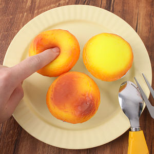 Jouet Squishy en Plastique en Forme de Tarte aux Œufs de Dessin Animé, Doux, Anti-stress, à Rebond Lent, Mignon, Aliment Simulé, Cadeaux, Marque Onr, Unisexe - Product Image 5