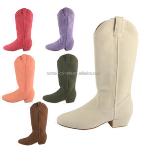 איכות גבוהה זמש הבלעדית השנהב צעד אתחול נשים לטינית ריקוד מגפיים latin נעלי סלסה ארוך חם קו נעליים מערב חוף swayd - Product Image 1