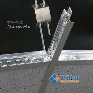 Telaio per controsoffitto sospeso cassetta in acciaio zincato chiglia controsoffitto T griglia componenti vernice chiglia - Product Image 4