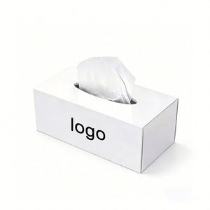 Factory Direct Customizable Free Design Matte White <b>Card</b> Tissue <b>Box</b> Durable Ideal for Brand Promotional Packaging - Product Image 1