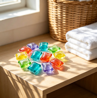 Capsules de lessive jetables écologiques multicolores à marque privée du fabricant, parfums personnalisables, haute concentration, pour les marchés américain et européen