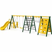 Ensemble de jeux d'extérieur pour enfants avec toboggan, balançoire et structure d'escalade, source directe, OEM, pour garderies et parcs d'attractions, UE