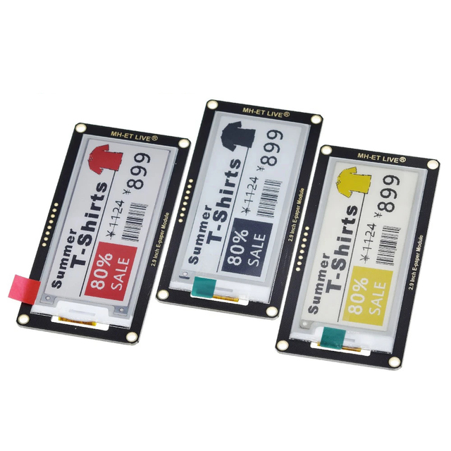 2.9" 2.9 Inch Epaper Module E-paper E-Ink EInk Display Screen SPI Support STM32 Raspberry PI ESP32