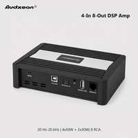 4 Kanallı Dijital Amfi, 8 Kanallı Araç DSP İşlemcisi Japon AKM 31 Bant EQ RMS 4X25W +2x15W Fabrika Kalitesi
