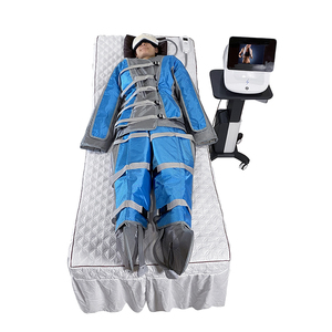 Combinaison de pressothérapie portable <span class=keywords><strong>pour</strong></span> drainage lymphatique, 24 chambres d'air, dispositif de remodelage corporel par vide, relaxation musculaire, physiothérapie - Product Image 2