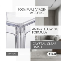 Chaise Chiavari en résine transparente de luxe pour mariage et événements, chaise Chivari en acrylique transparent pour la vente en gros
