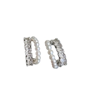 Nouvelles boucles <span class=keywords><strong>d</strong></span>'oreilles en perles <span class=keywords><strong>d</strong></span>'eau douce naturelles, 3-4 mm, double couche, style français, <span class=keywords><strong>d</strong></span>élicates, haut <span class=keywords><strong>de</strong></span> gamme, luxueuses et élégantes. - Product Image 5