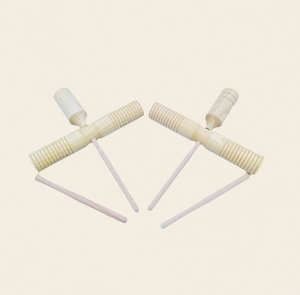 Instrumento de percusión Orff Claves de madera grandes Claves roscadas - Product Image 4