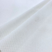 Tissu en maille à œil de perdrix 100% polyester en stock, 150 g/m², 180 g/m², évacuation de l'humidité, absorbant la transpiration, pour maillot de football