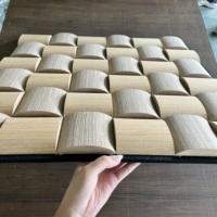 Solution acoustique intérieure commerciale, panneau acoustique décoratif 3D, forme irrégulière, panneau acoustique en fibre de PET