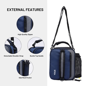 Boîte à lunch souple <span class=keywords><strong>extensible</strong></span> portable de couleur personnalisée, étanche, pliable, sac isotherme pour les voyages, les pique-niques et le travail - Product Image 6