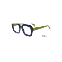 Montures de lunettes optiques carrées surdimensionnées en acétate TR pour lunettes de vue tendance, OEM ODM, logo personnalisé