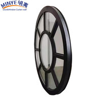 Ventana Redonda Fija de Aluminio - Diseño Circular Moderno para Casas de Campo y Fachadas de Viviendas, Insonorizada