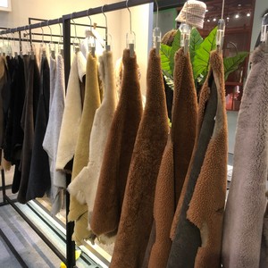 Giacca di pelliccia di coniglio di pelliccia di visone corto all'ingrosso invernale giacca di pelliccia di moda da donna con risvolto caldo con <span class=keywords><strong>tasche</strong></span> in pelliccia di volpe sintetica - Product Image 5