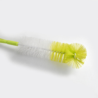 Brosse bleue à long manche en nylon doux pour biberon nettoyage et élimination des taches brosse à biberon pour biberon