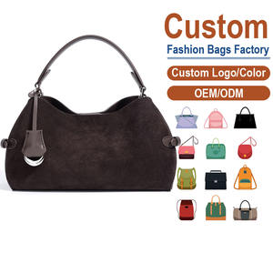 Sac bandoulière personnalisable en cuir véritable avec sangle réglable et porte-clés métallique – Double portage grande capacité pour automne/hiver/été - Product Image 1