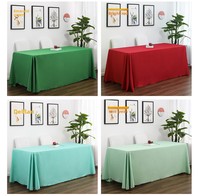 Nappe élégante blanche de style français, faite à la main, personnalisable, en polyester imperméable, motif uni, sensation haut de gamme, couleur personnalisée pour