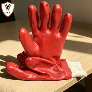 Gants de travail en jersey de polyester entièrement enduits de PVC, protection des <span class=keywords><strong>mains</strong></span> et des bras - Product Image 6