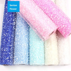 Trắng Dot Shiny <span class=keywords><strong>Polyester</strong></span> Quà Tặng Gói Lưới Chuyên Nghiệp Màu Hoa Gói Giấy Lưới - Product Image 1