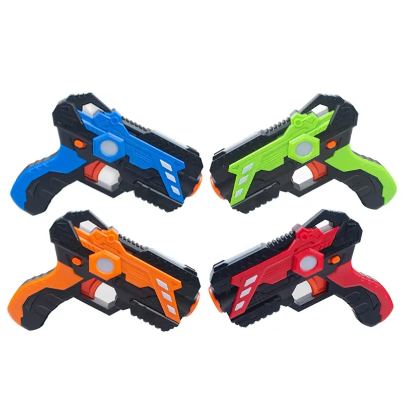 Equipo de etiqueta láser para niños, pistola y chaleco, multijugador, juego de interacción eléctrica, juguetes de pistola