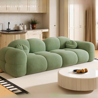 Ensemble de canapé sectionnel inclinable capitonné compact JJY-053, deux places, design moderne, tissu rembourré en éponge, style crème, vente en gros