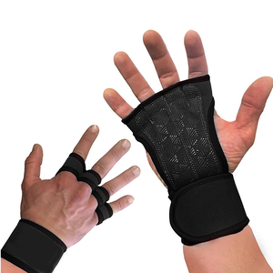 Guantes de Gimnasio de Neopreno de Medio Dedo con Correa Ajustable para la Muñeca, para Levantamiento de Pesas, Entrenamiento Físico, Agarre de Mano, Unisex, Personalizados OEM, Guantes Deportivos - Product Image 6